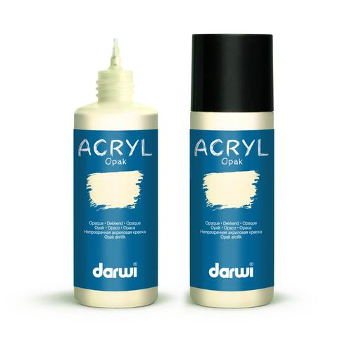 Peinture Acrylique - Ivoire - Tous Supports - Opaque - Indélébile - Darwi - 80ml