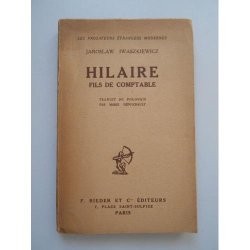 Hilaire Fils De Comptable / Jaroslaw Iwaszkiewicz / Réf59576