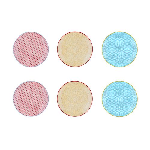 Assiette Pattern Ø21cm - 6 Pièces - Color