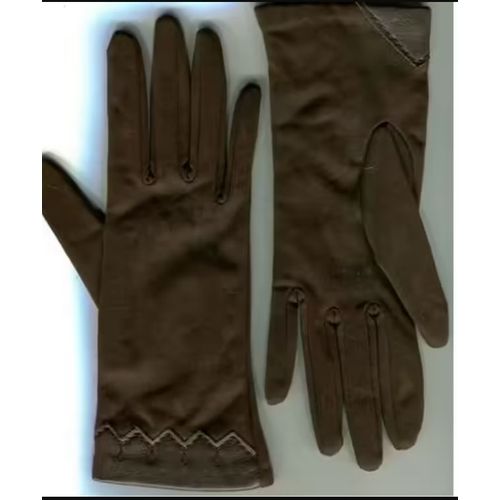 Vintage - Paire De Gants - En Polyester - Petite Taille