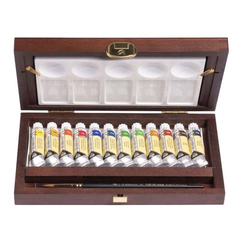 Rembrandt Water Colour Box Traditional 8712079441517 Royal Talens 12 Tubes 10ml Brush Art Aquarelle Extra Fine Peinture Lot Set Pack Comasound Kartel Csk Online