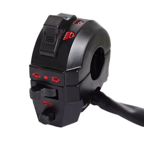 Klaxon De Commande De Guidon De Moto 7/8 "", Clignotant Lumineux, Faisceau Hi/Lo, Interrupteur Gauche Pour Honda, Suzuki, Scooters, Motos Hors Route