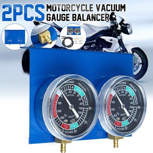 Jauge D'aspirateur De Carburant Pour Carburateur De Moto, Outil De Synchronisation Avec Kit De Connecteurs De Tuyaux Adaptés Aux Machines À 2 Cylindres