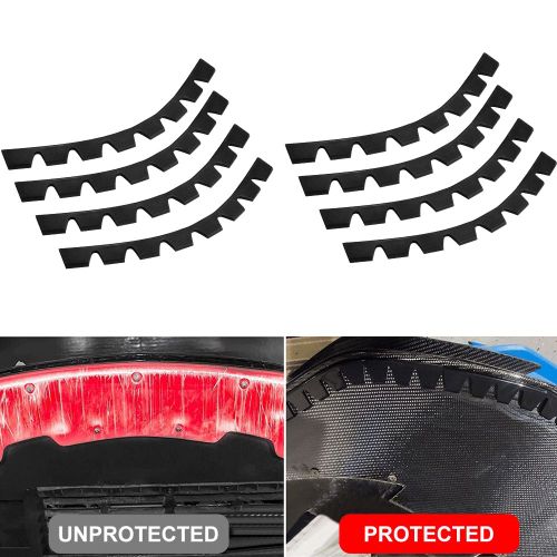 Kit De Protection De Remplacement, 35x2.8cm, Accessoires Anti-Rayures, Pare-Chocs, Kit De Bricolage, Noir Mat, Plaque Antidérapante, Caoutchouc