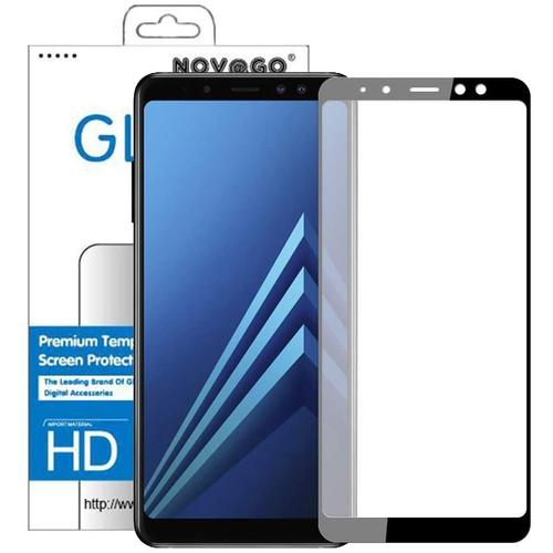 Samsung Galaxy A8 2018 Film Protection Écran En Verre Trempé Résistant Anti Explosion D'écran (1 Film, Noir)