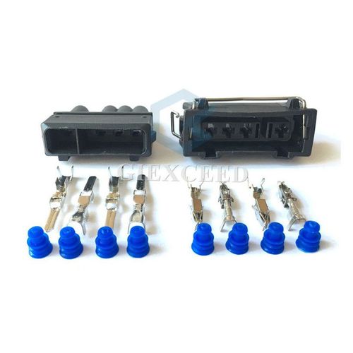 Connecteur De Capteur D'oxygène Pour Vw, 2 Jeux De 4 Broches, 357 972 754 J / 357 972 964 K, Prise Pour Automobile, 357972964k