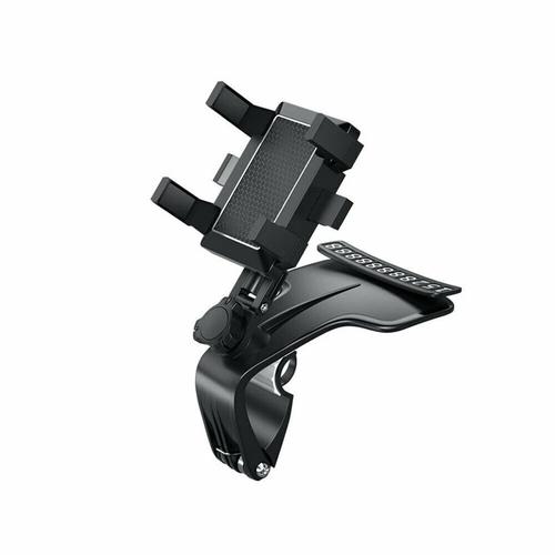 Support De Téléphone Portable Pour Voiture En Plastique Abs, Support De Visière De Tableau De Bord, Pince Forte Rotative À 360 Degrés, Accessoires Universels Pour Intérieur De Voiture