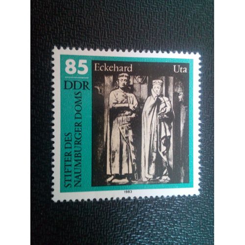 Timbre Allemagne / Rda Yt 2454 Figures Fondatrices De La Cathédrale De Naumburg 1983 ( 021104 )