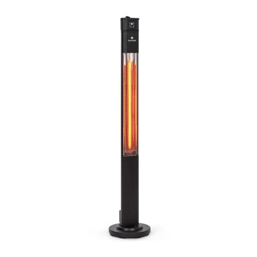 Blumfeldt Heat Guru Plus Chauffage Radiant Indépendant , 2000 Watt , Oscillation De 60° , Minuterie De 9 Heures , Élément Chauffant En Carbone , 3 Niveaux De Chaleur -Noir