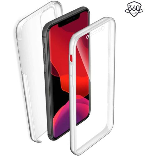 Coque Avec Iphone 11 (Pro(5.8pouce)-Protection Intégrale Avant + Arrière En Rigide, Housse Etui Tactile 360 Degré ¿ Antichoc, Transparent (Pro(5.8pouce))