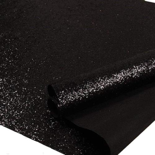 Noir Paillettes Papier Peint, Auto-adhésif Glitter Papier Peint Pour Le mur 44 cm x 5.[Z228]