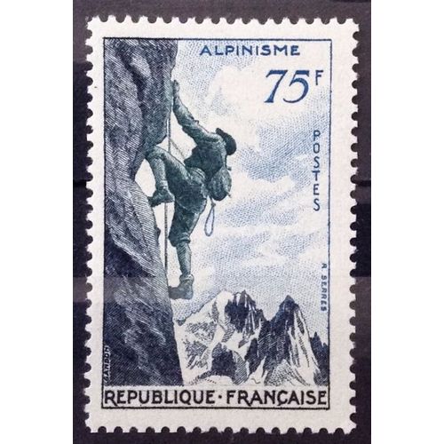 Sports 1956 - Alpinisme 75f (Superbe N° 1075) Neuf* - Cote 9,50 - France Année 1956 - Brn83 - N29893