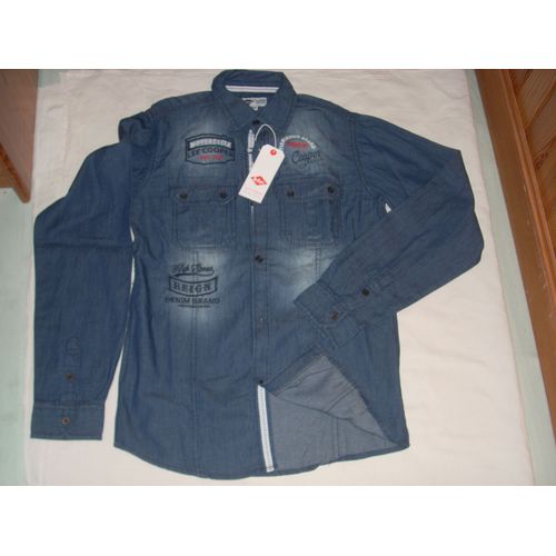 Chemise Denim Lee Cooper East London Garçon 14 Ans Neuve