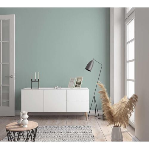 Papier peint non-tissé Unie bleu vert lale la pour chambre de mouton salon ou cuisine Qualité supérieure 100% Fabriqué en.[Z831]