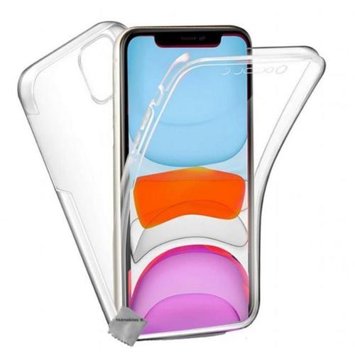 Coque Silicone Gel Fine 360 Integrale (Avant Et Arriere) Pour Apple Iphone 11 Pro Max Avec Verre Trempe - Transparent