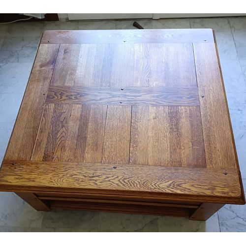Table Basse Salon Chêne Massif Meuble De Qualité Chevillé