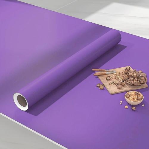 Papier peint autocollant épais en vinyle violet uni 40 x 500 cm pour plan de travail de.[Z3828]