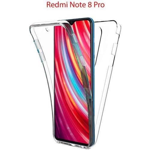 Coque Xiaomi Redmi Note 8 Pro [Protection Intégrale Transparent Avant + Arrière En Rigide] Housse Etui Tactile 360 Degré -