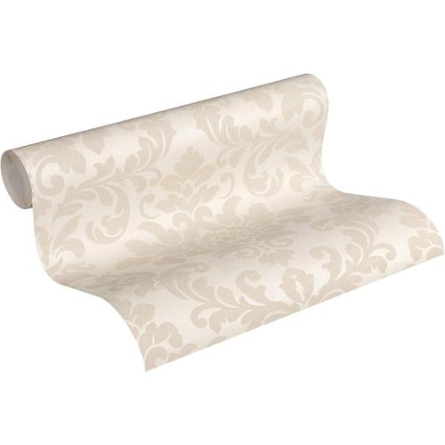 papier peint intissé Trendwall papier peint baroque papier peint effet pailleté 10,05 m x 0,53 m beige crème.[Z2435]