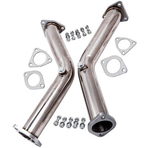 2 Test Pipes Decat Exhaust Downpipe Fit Nissan 350z Infiniti G35 Fx35
