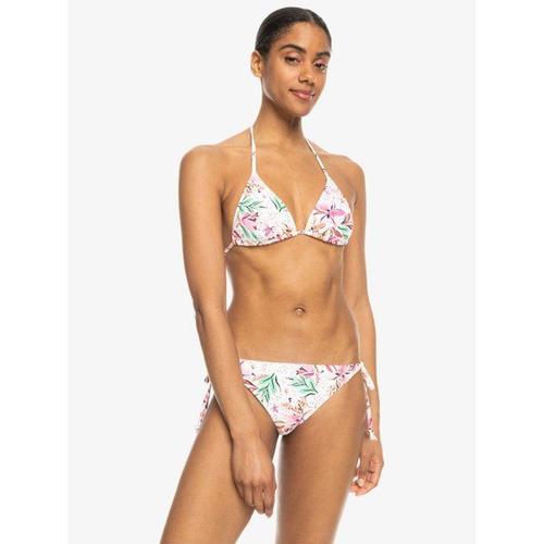 Printed Beach Classics Triangle Set - Bikini Femme White Happy Tropical Swim L - L