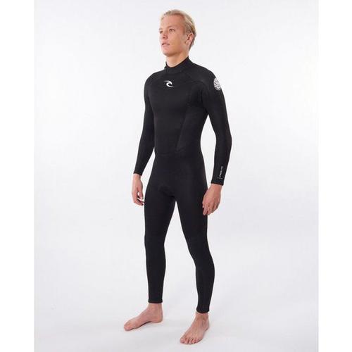 Freelite 3/2 Mm Back Zip Wetsuit - Combinaison De Surf Homme Black Xl - Xl