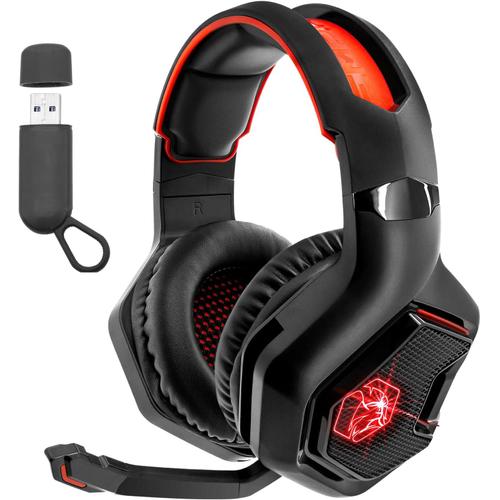 Casque Gamer sans Fil WiFi avec Microphone - PS5, PS4, PC, Mac, Xbox, Switch - 2.4 GHz Wireless - Son Stéréo.[Z429]