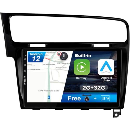 Android 10 Autoradio pour Golf 7 (2013-2018) - [2G+32G] - GRATUITES Caméra arrière - 2 DIN - 10.1 Pouce 2.5D Écran -.[Z1778]