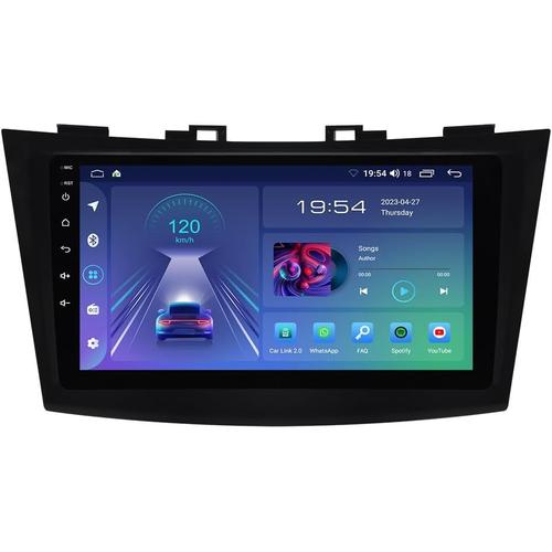 2+32GB 9 Pouces Android 12 Autoradio pour Suzuki Swift AZG412 413D 414 2010-2016 Écran Tactile GPS Navigateur Stéréo avec.[Z957]