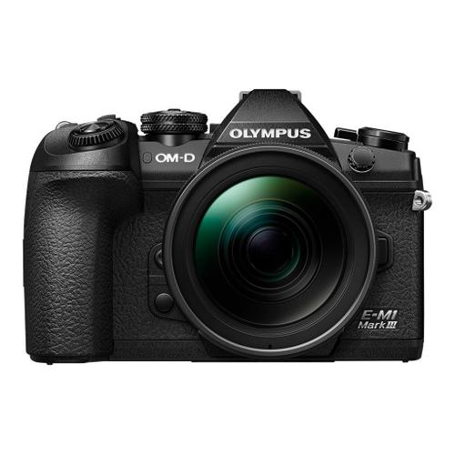 Olympus OM-D E-M1 Mark III - Appareil photo numérique - sans miroir - 20.4 MP - Quatre tiers - 4K / 24 pi/s - 3.3x zoom optique M.Zuiko Digital 12-40 mm lentille PRO - Wi-Fi, Bluetooth - noir