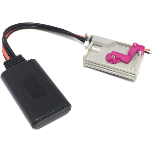 Adaptateur Bluetooth de Voiture pour Audi A3 A4 A6 A8 TT R8 avec Navigation RNS-E 32 Broches stéréo CD AUX Interface.[Z1503]