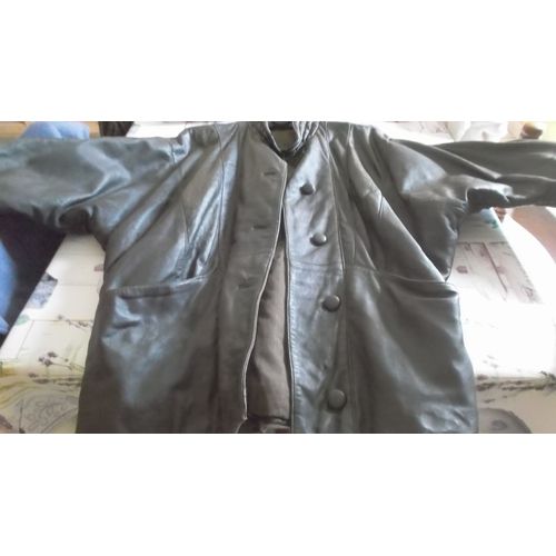 1 Veste Femme En Vrai Cuir Marron/Taille40/Occasion