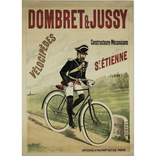 Affiche Vélocypède Dombret&jussy Saint Etienne