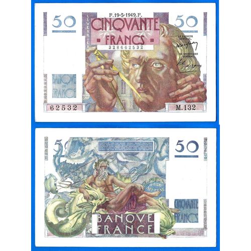 France 50 Francs 1949 Billet Le Verrier Franc Frs Frc Frcs