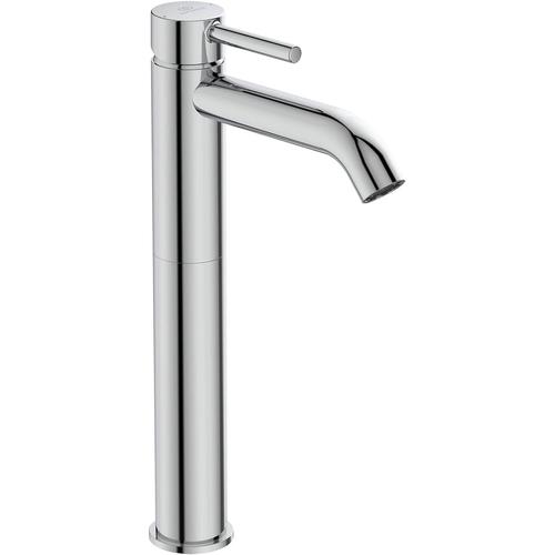 Robinet salle de bain Mitigeur lavabo Rehaussé pour Vasque, Chrome, Livré avec Bonde et Vidage Métal, Economique,.[Z386]