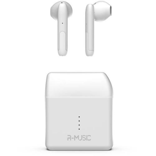 R-MUSIC MIRA - Écouteurs sans fil avec micro - embout auriculaire - Bluetooth - blanc