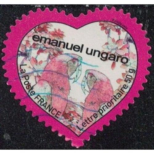 France 2009 Oblitéré Used Saint Valentin Le Coeur Emanuel Ungaro 50 Gr Y&t Fr 4328 Su