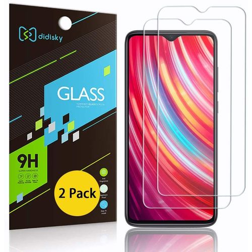 Lot De 2 Films De Protection D'écran En Verre Trempé Xiaomi Redmi Note 8 Pro Transparent
