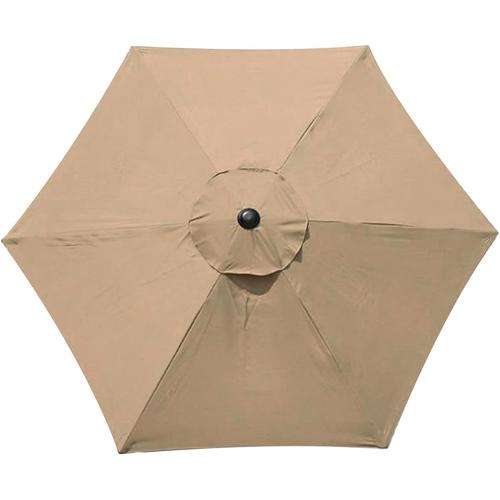 Auvent De Remplacement Pour Parasol De Terrasse De 6,4 M, Auvent De Parapluie D'extérieur À 6 Nervures, Toile De Rechange.[Z364]