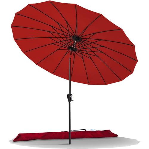 Parasol De Jardin Parasol Shanghai Inclinable 270cm Avec 18 Baleines Toile Protection Uv Pour Balcon Patio Terrasse.[Z14]