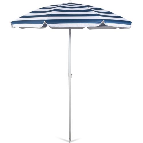 Parasol De Plage Portable 15 M Mobilier D'extérieur Rayures Bleues Et Blanches.[Z265]