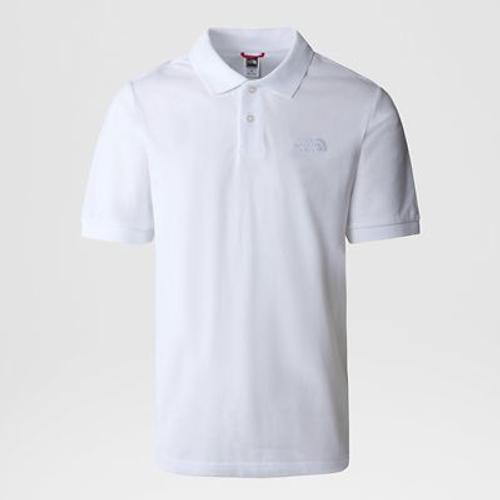 The North Face Polo Piquet Pour Homme Tnf White Taille Xl