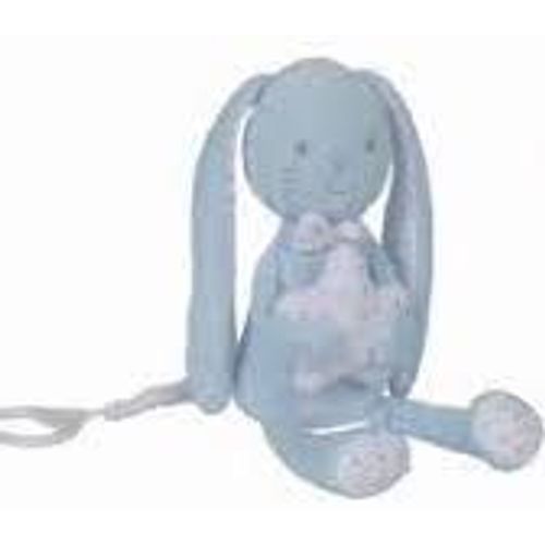 Doudou Lapin Bleu Etoiles Petits Pois Argent Musical Peluche Boite A Musique Tex Baby Grand Lapinou Jouet Bebe Naissance Comforter Blue Bunny Music