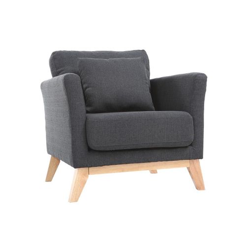 Fauteuil Scandinave Déhoussable Gris Foncé Oslo