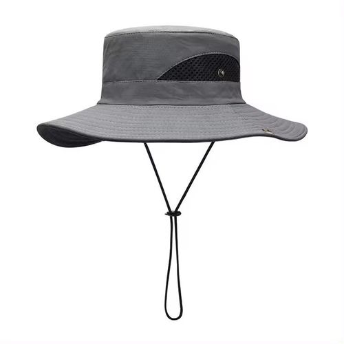 Chapeau Pour Homme Femme Anti Uv De Randonnée - Couleur Gris Foncé