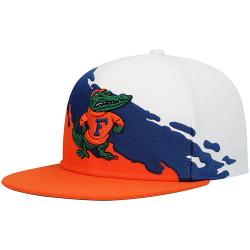 Casquette Snapback Paintbrush Paintbrush Orange/Blanc Mitchell & Ness Pour Hommes