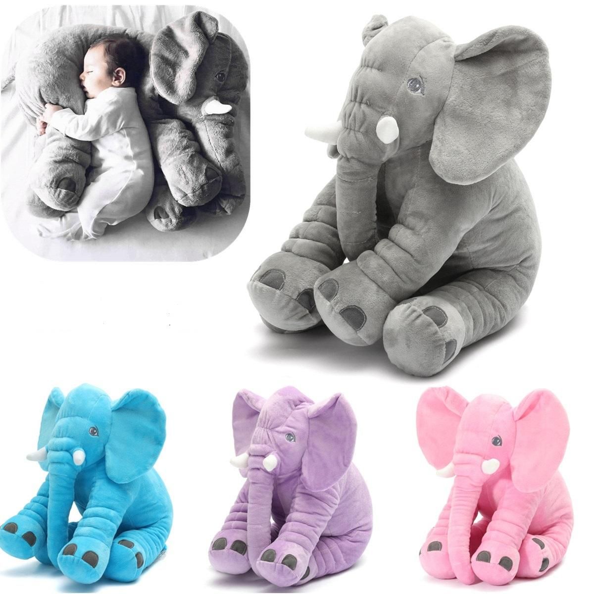 60 Cm Grande Peluche Elephant Jouet Enfants Dormir Dos Coussin Elephant Poupee Bebe Poupee Rakuten