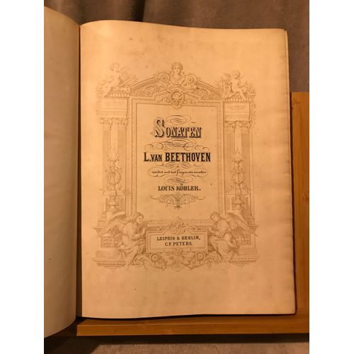 Beethoven Sonates Pour Piano Volume Relié Complet Éditions Peters Köhler
