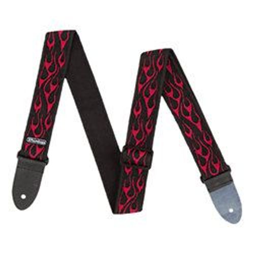 Sangle Guitare Dunlop Flammes Rouges - D38-11rd