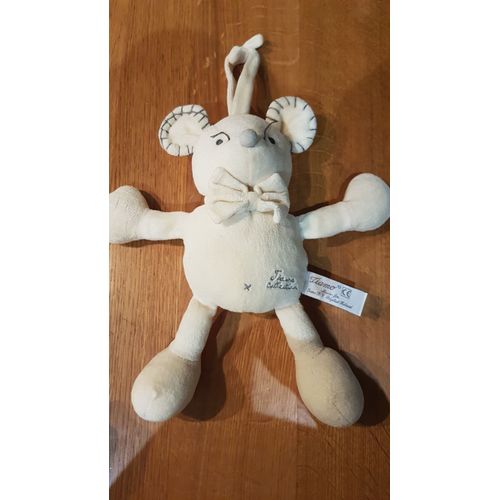 Peluche Doudou Souris Tiamo Collection Grelot